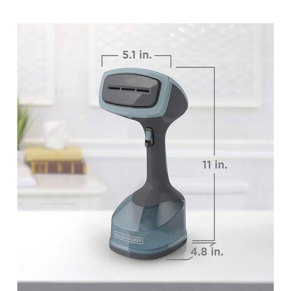 Black & Decker Handheld Garment Steamer Detachable Water Tank & 3 Attachments - Picture 9 of 9